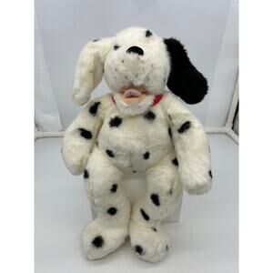 Build a Bear Black White Dalmatian Spotted Dog Plush stuffed animal